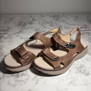 Unbranded Women’s Brown Strappy Sandals Size 38